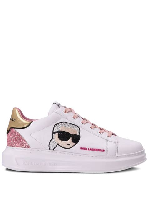 Karl Lagerfeld Kapri Kushion Lace Up Sneakers White Farfetch