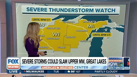 Severe Thunderstorm Watch Issued For Parts Of Mn Wi And Mi Latest