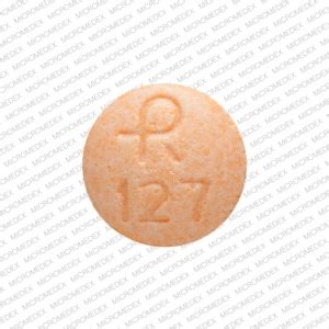 Pill Finder R 127 Orange Round Medicine