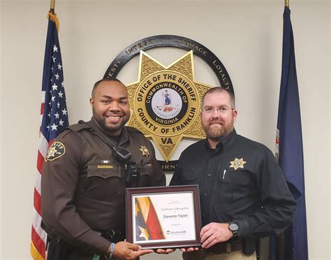 Franklin County December 2019 News Virginia Sheriffs Institute