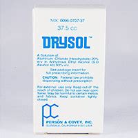 Drysol Dosage Rx Info Uses Side Effects The Clinical Advisor