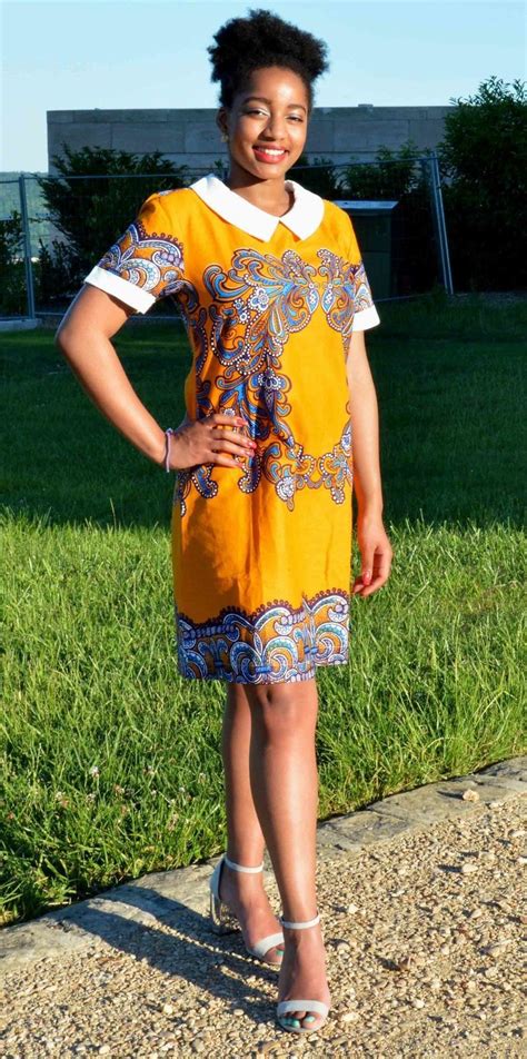 Beautiful floral dress in African printed linen fabric by kabangondo ...