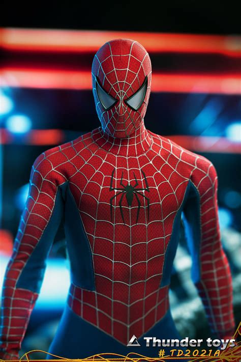 Action Figure Peter Parker Tobey Maguire Spider Man Homem Aranha Escala