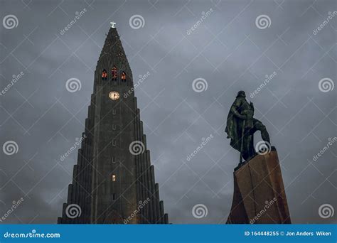 Hallgrimskirkja in Iceland with Ocercast Weather. Travel and ...