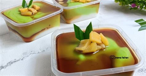 Resep Bubur Sumsum Pandan Dessert Box Oleh Mama Fathan Cookpad