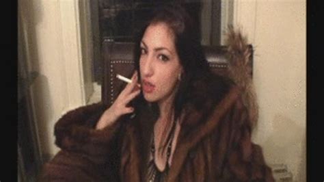 French Inhalation Smoking In Full Length Mink Coat Cybill Troy Femdom Anti Sex League Clips4sale