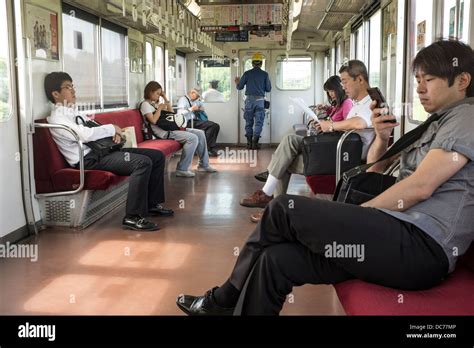 Train Travel In Japan Stock Photo Alamy