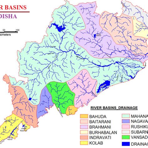 Odisha River Map