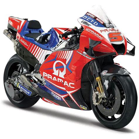 Maquette moto 1/18 Ducati Pramac Racing 2021 - Johann Zarco maisto moto ...