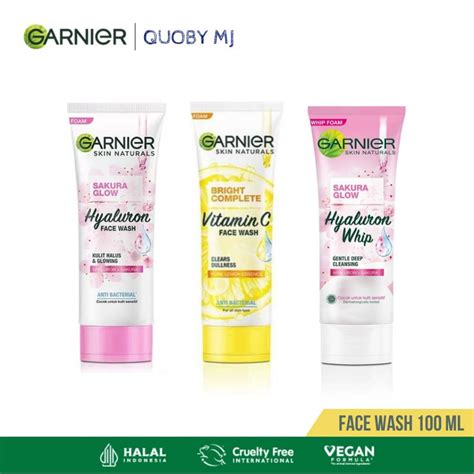 Jual Garnier Face Wash Whip Facial Foam Sakura Glow Vitamin C Hyaluron