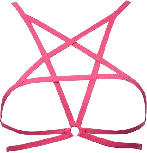Amazon Sexy Valentines Day Lingerie For Women Strappy Cage Bra Hollow Out Harness Bras