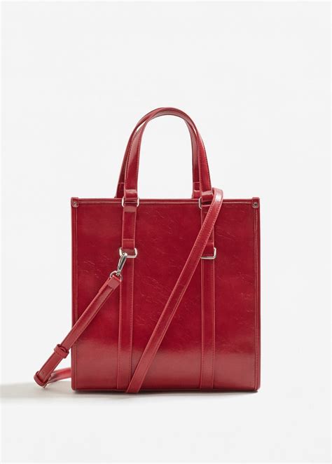 Shopper bag | MANGO Coin Pouch, Coin Purse, Pirate Shirts, Red Handbag ...