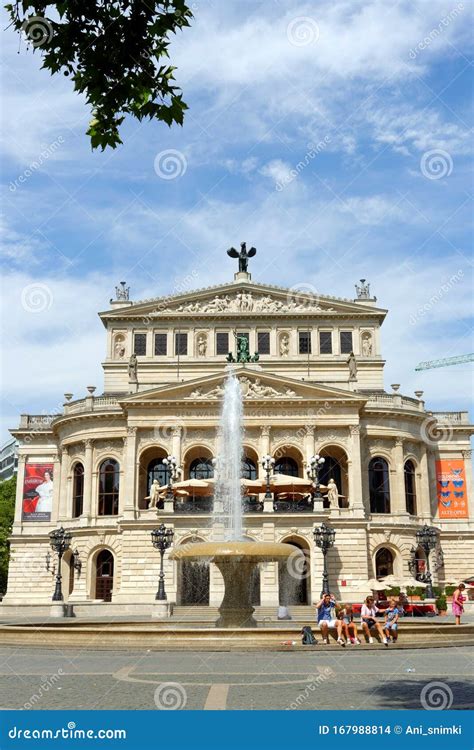 The Alte Oper Old Opera House In Frankfurt Am Main Germany Editorial