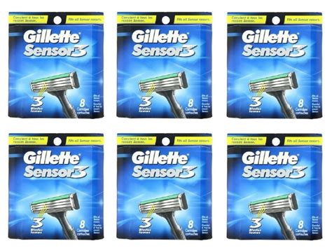 Gillette Sensor Disposable Razor Blades Refill Cartridges Units