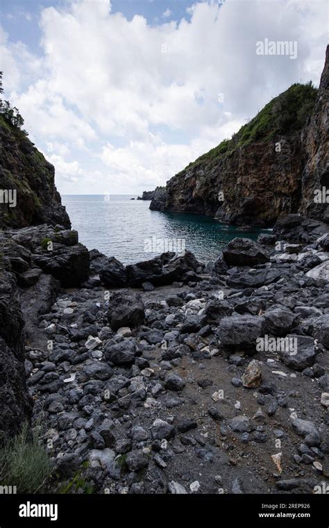 Beautiful hidden beach. The Saraceno grotto is on the seafront Salerno ...