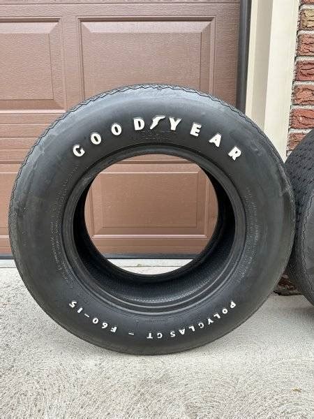 Sold Goodyear F Polyglas Gt Tires Excellent Shape For B