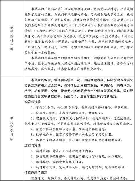 鄂教版小学语文三年级上册 第三单元 教学设计word文档在线阅读与下载免费文档