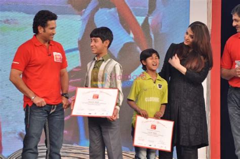 Aishwarya Rai Bachchan Sachin Tendulkar At NDTV Support My School 9am