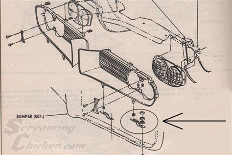 1967-68 Firebird Lower Grill Support Bracket Hardware