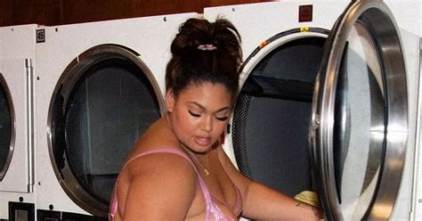 Plus Size Model Risks Public Indecency As She Strips To Lingerie In Laundrette Daily Star