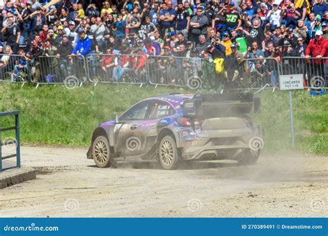 Pierre Louis Loubet Driving His Ford Fiesta M Sport Rally Car At