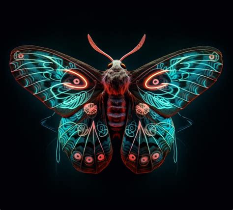 Premium Ai Image Brightly Colored Butterfly With Intricate Wings On A