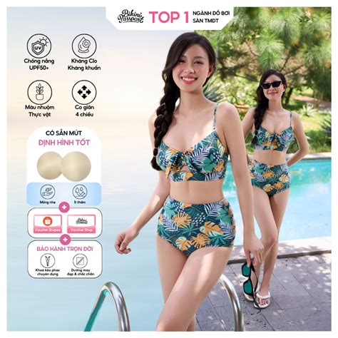 B I N Bikini Passport D Ng Bikini Hai M Nh Qu N An D Y O N C Ch I U M U Xanh L C Y