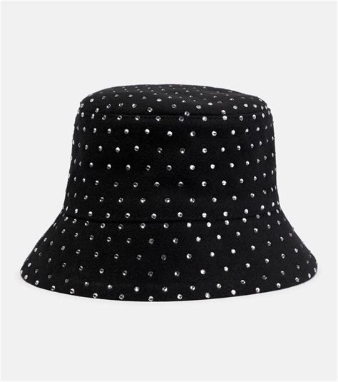 Embellished Wool Bucket Hat In Black Ruslan Baginskiy Mytheresa