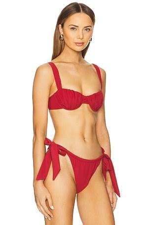 Red Bandeau Bikini Tops For Women REVOLVE