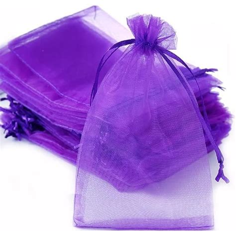 Lot De Sachets En Organza Remplir Pochette Cadeau Avec Cordon De