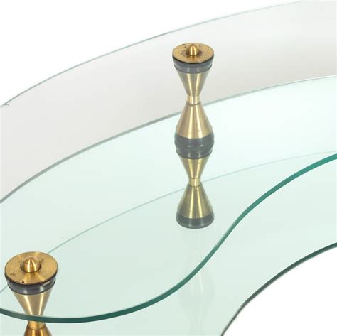 Art Deco Bronze Female Nude Sculpture Coffee Table With Oval Glass Grandview Mercantile