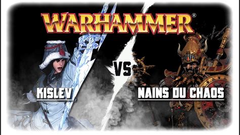 Warhammer Kislev Vs Nains Du Chaos Rapport De Bataille Youtube