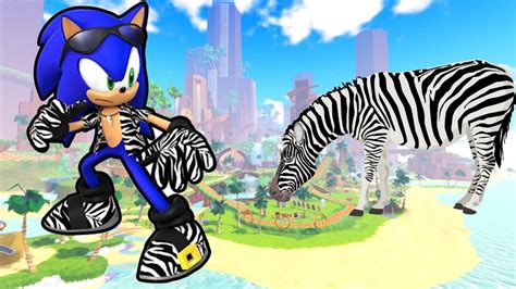 Zebra Sonic Skin Unlocked Superb Sonic Character In Sonic Speed