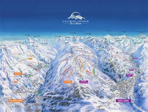 Valloire Piste Map Valloire Ski Area Trail Map Mychaletfinder