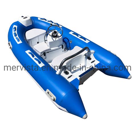 Fiberglass Rigid Hull PVC Rib 300 Inflatable Boats For Fishing In Black