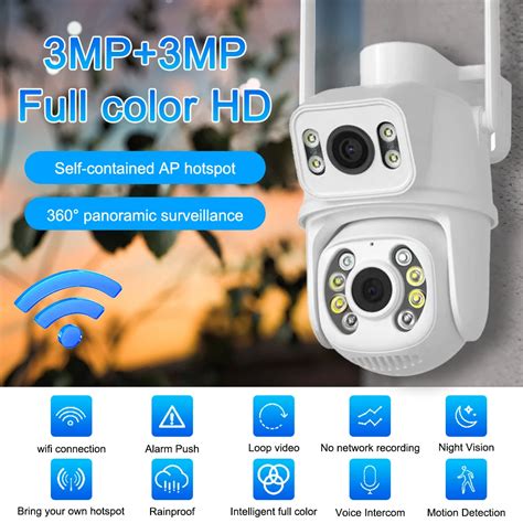 Mp Hd Wifi C Mara Inal Mbrica Con Doble Lente Y Doble Pantalla Ai