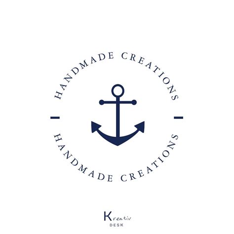 Anchor Logo. Nautical Logo. Marine Logo. Sea Apparel Logo. - Etsy