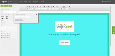 Create a Blank Landing Page Template - Boingnet