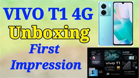 Vivo T1 4G Unboxing And First Impressions Turbo Processor