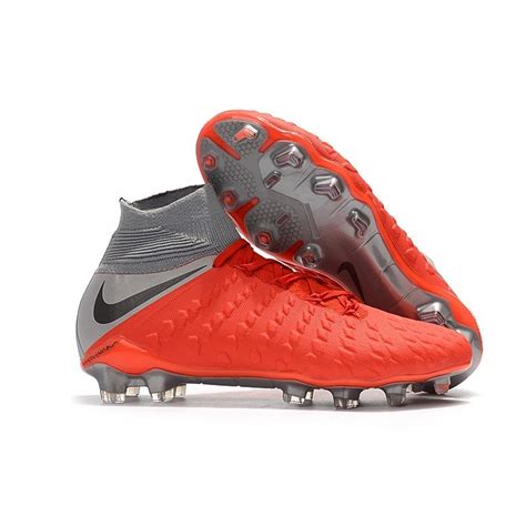 Nike Hypervenom Phantom Iii Df Fg Cleats Gray Red