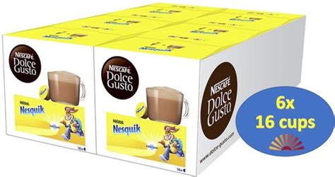 Nescafé Dolce Gusto capsules Nesquik chocolademelk 6x16cups 96