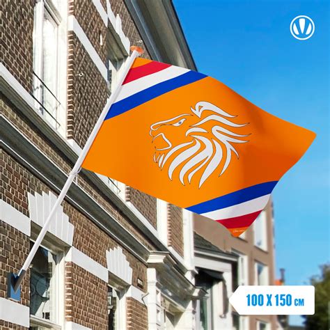 Oranje Vlag Met Leeuw Voordelig Kopen Bij Vlaggenclub