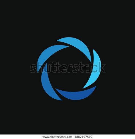 Desain Ilustrasi Template Logo Lingkaran Swoosh Stock Vector (Royalty ...