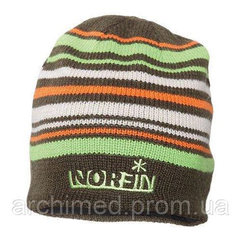 Шапка вязаная Norfin Frost BR (коричневая в полоску) р.XL, 6490287 ...