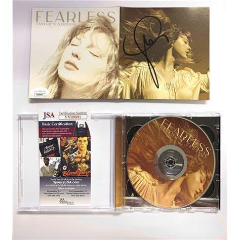 Autograph Signed Taylor Swift CD JSA