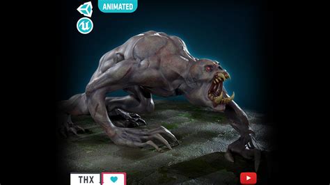 Ghoul Undead - Rigged - Animated - Game Ready Low-poly 3D model | CGTrader