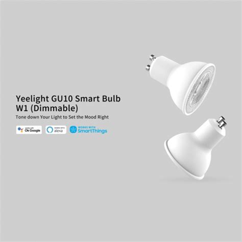 Buy Yeelight GU10 Dimmable Smart Bulb W1 (4-pack) | توصيل Taw9eel.com