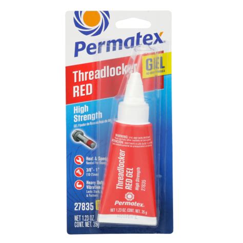 Permatex High Strength Threadlocker Red Gel 35 G Permatex