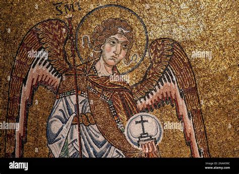 Ceiling Mosaic Over The Left Altar Of The Cathedral Of San Giusto