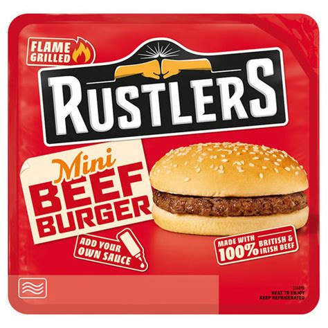 Rustlers Mini Beef Burger 101g Iceland Foods